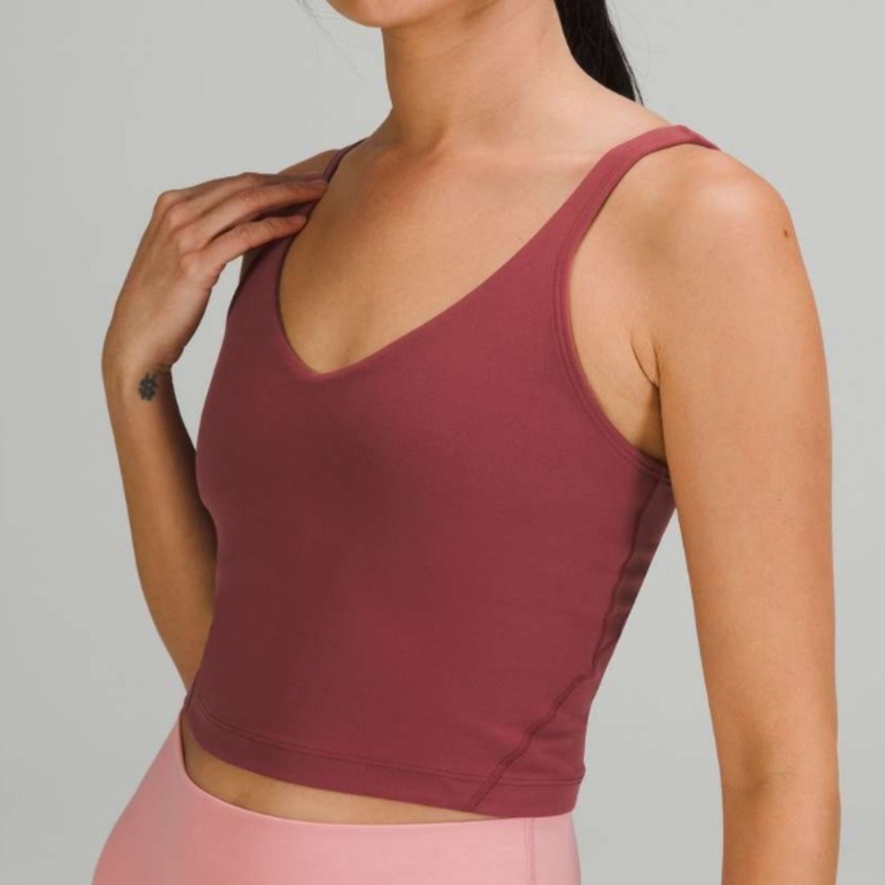Lululemon Align Cropped Tank in Mulled Wine